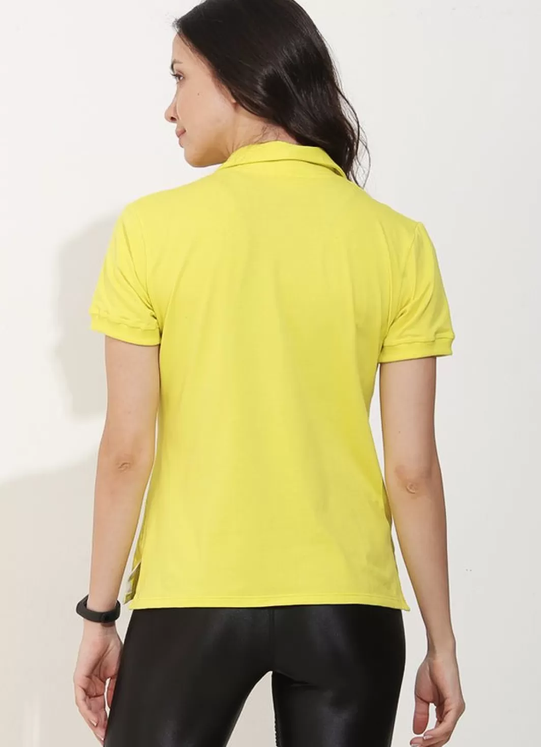 DonaJo short sleeve shirts*Court Polo () Yellow