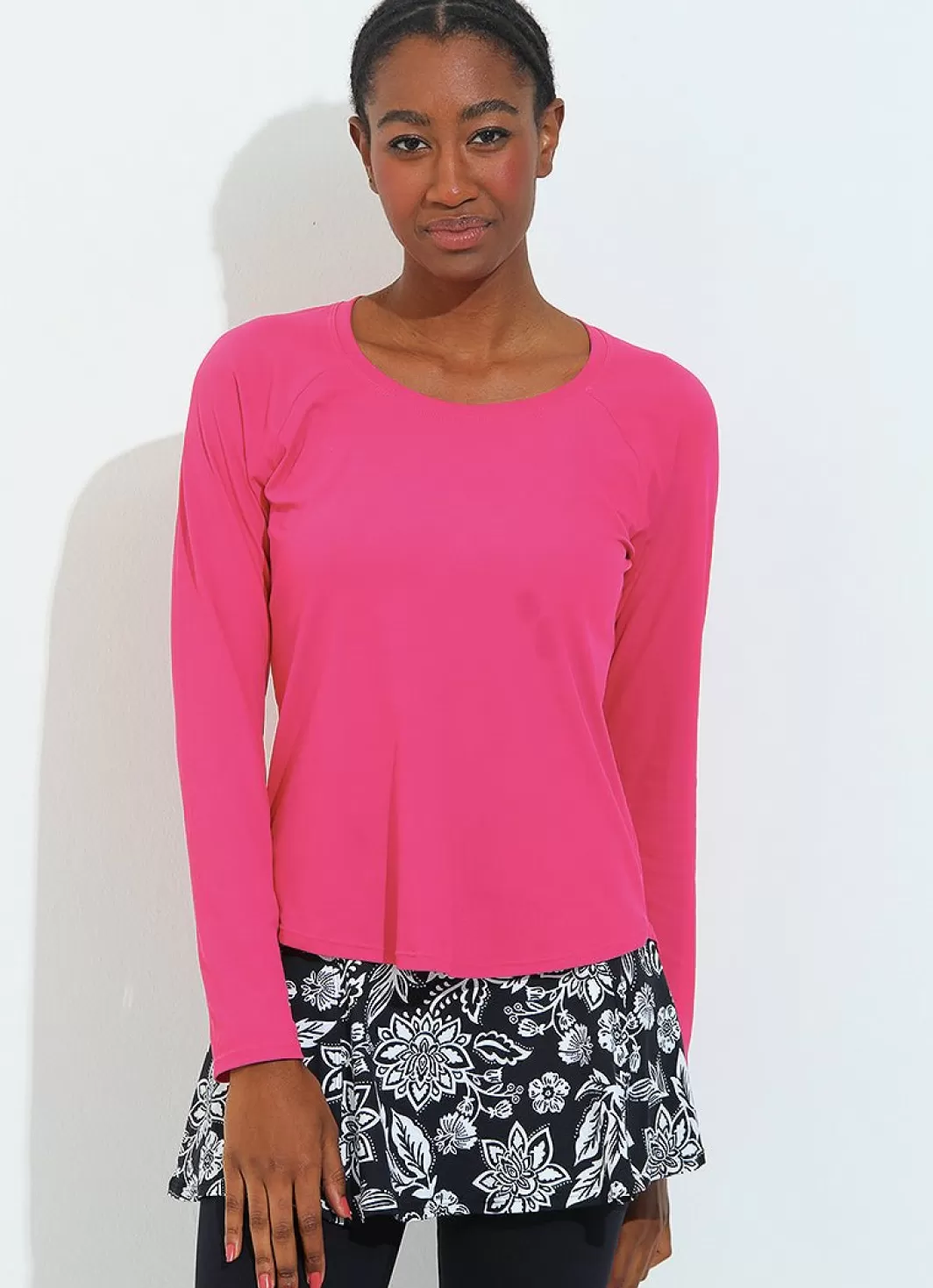 DonaJo long sleeve shirts*SHI1400- Pink Batom