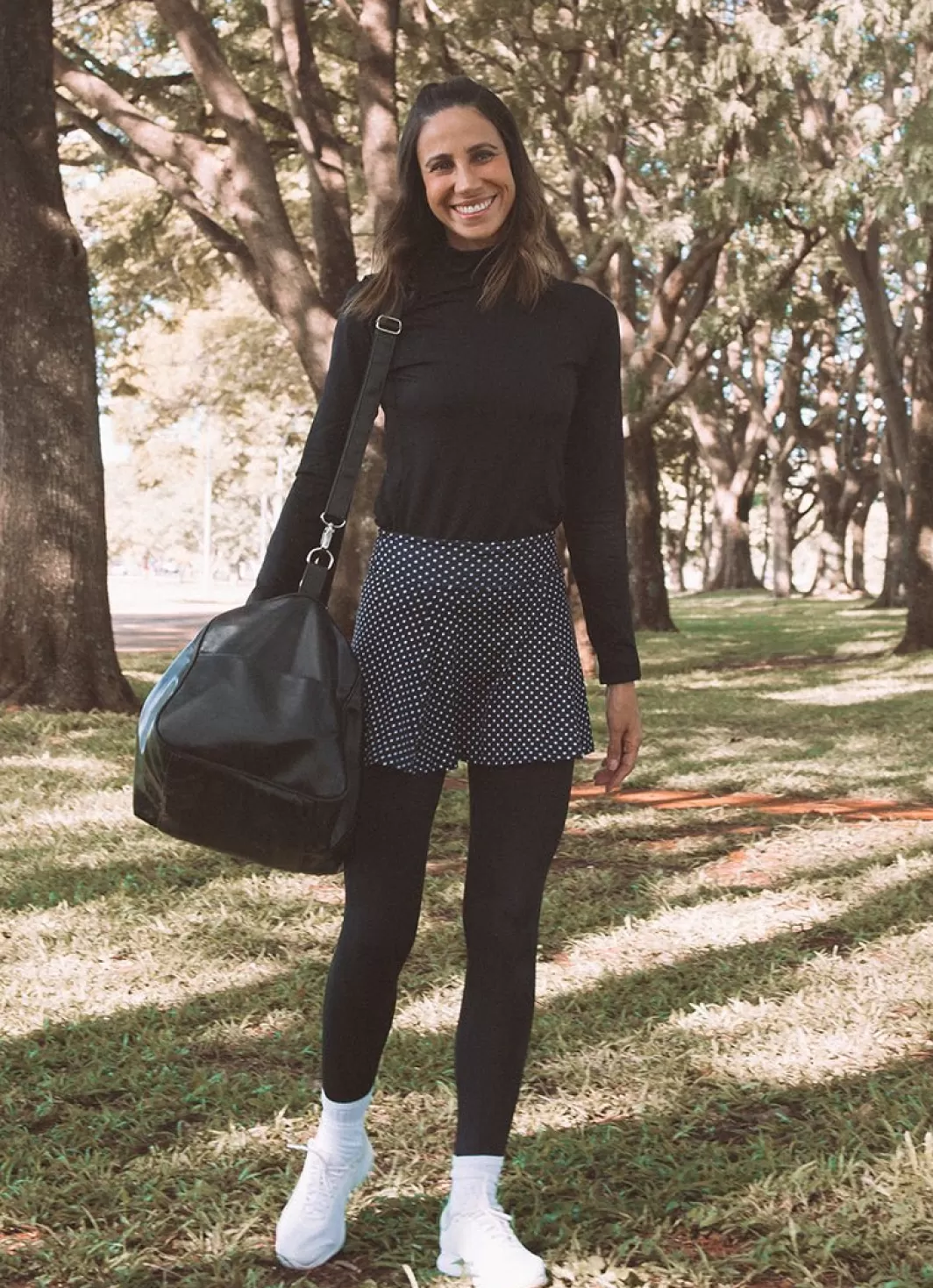 DonaJo skirted leggings & capris | skirted leggings & capris*Skirted Legging () Black Polka Dot/Blk