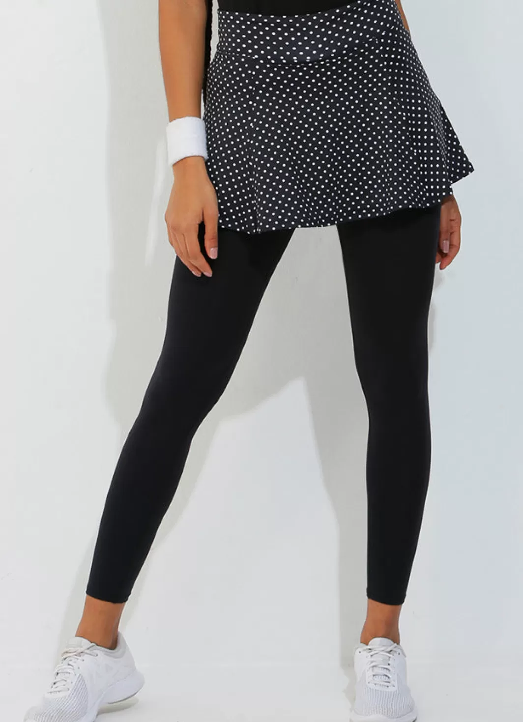 DonaJo skirted leggings & capris | skirted leggings & capris*Skirted Legging () Black Polka Dot/Blk