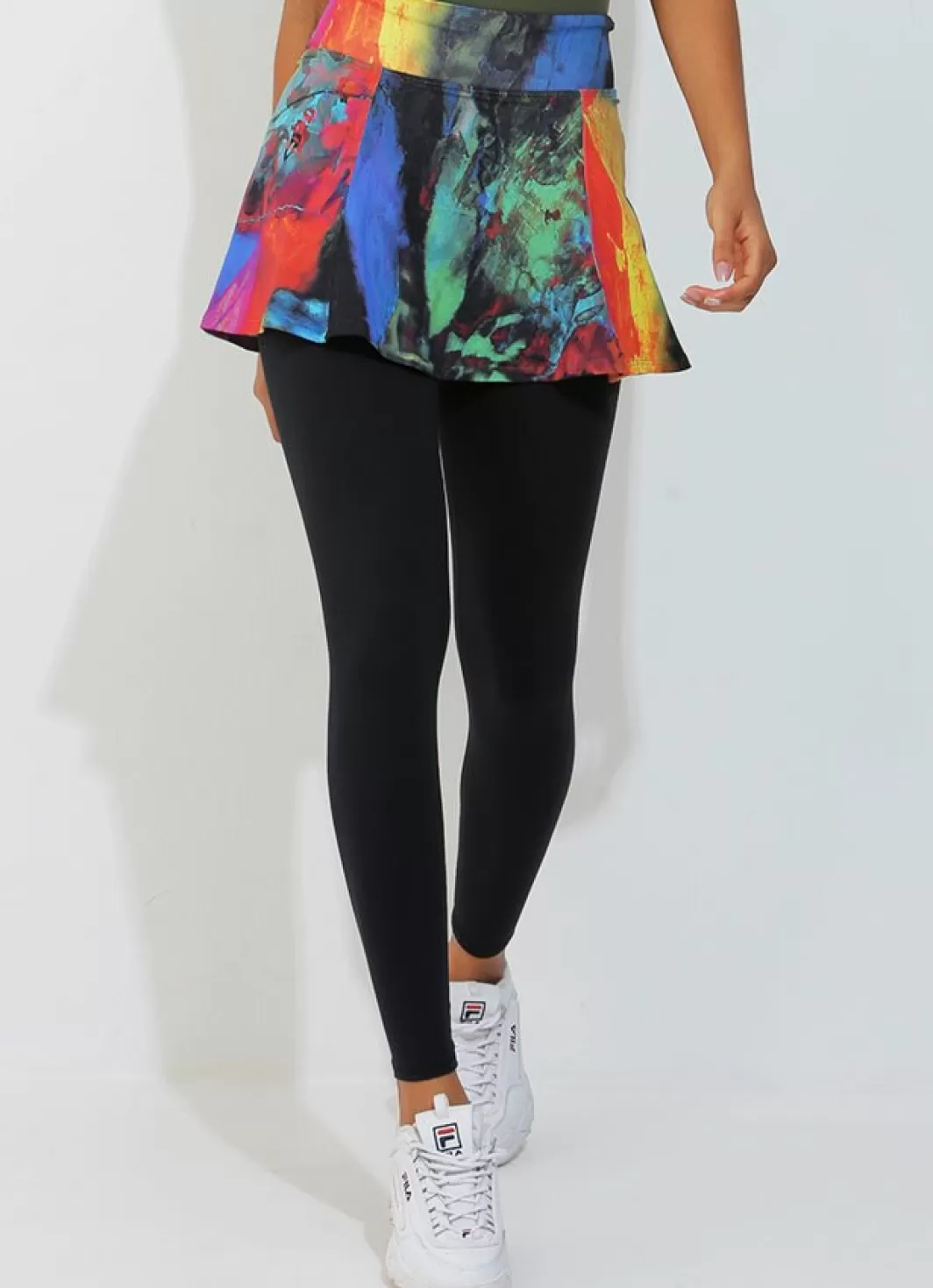 DonaJo skirted leggings & capris | skirted leggings & capris*Skirted Legging () Pied/Blk