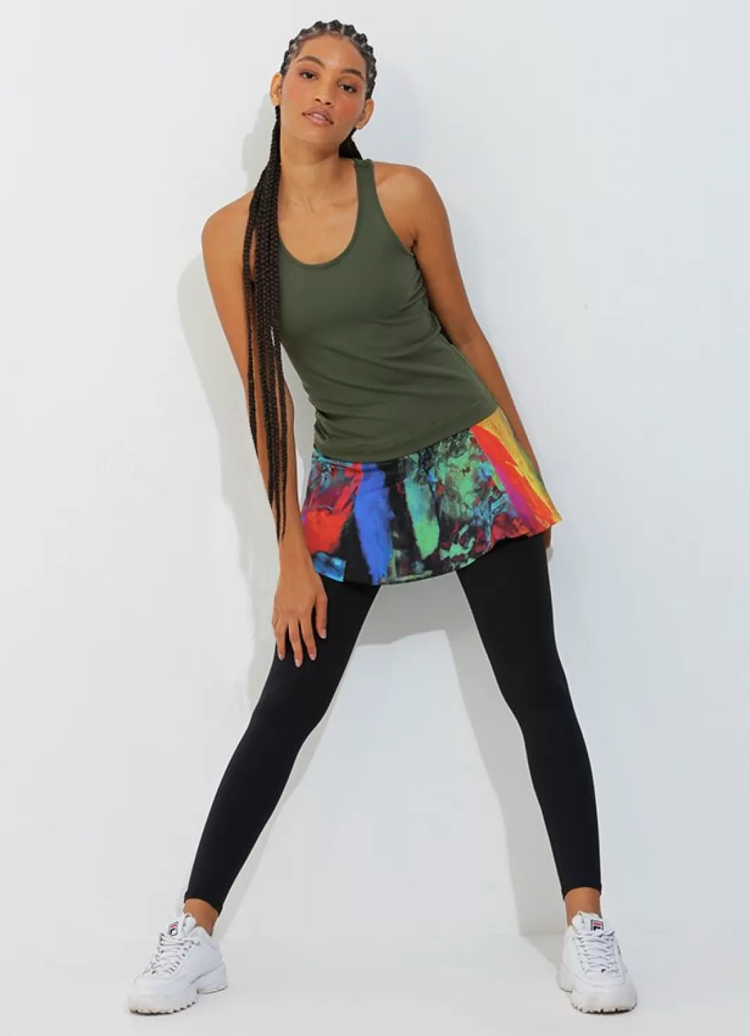 DonaJo skirted leggings & capris | skirted leggings & capris*Skirted Legging () Pied/Blk