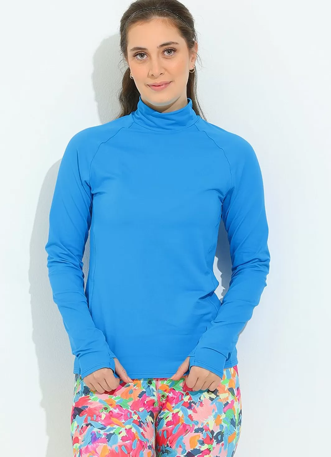 DonaJo long sleeve shirts*Warm Up Shirt () UPF 50+ Santorini